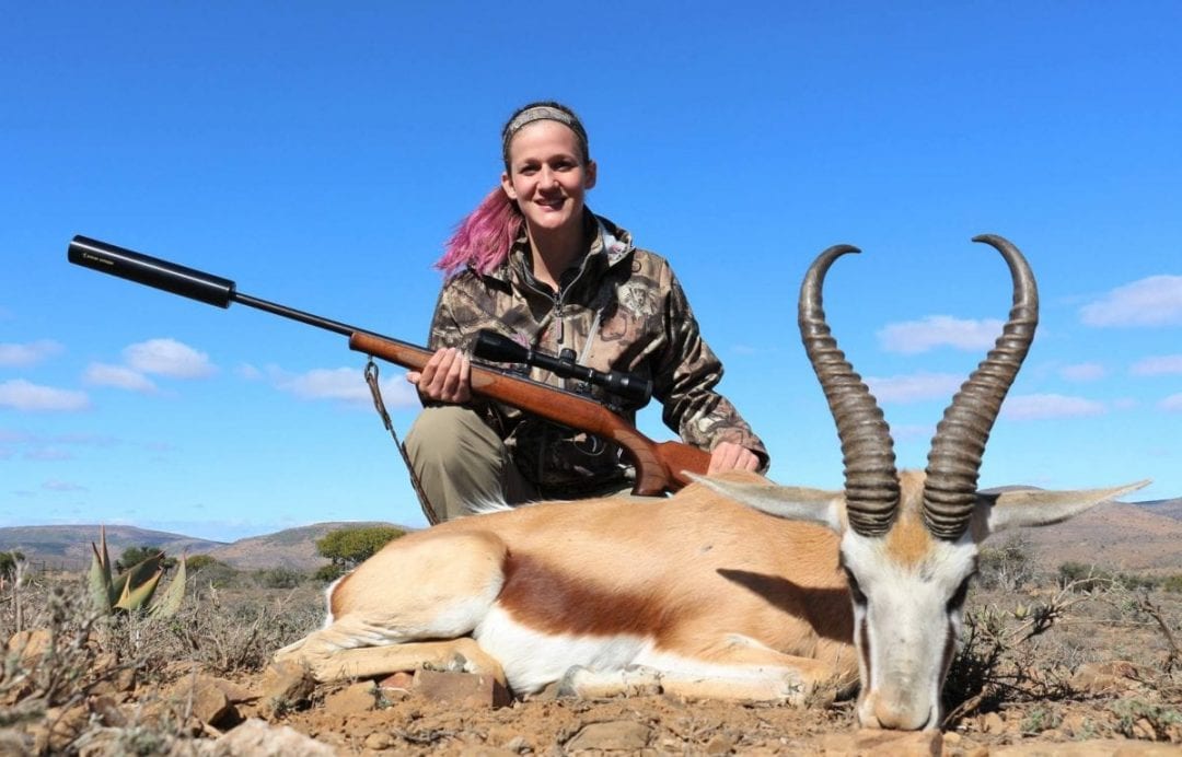 Baylee with her Common Springbok