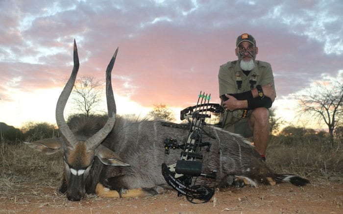 His Spiral Slam completed the author will make a full body mount of this life-time trophy Nyala.