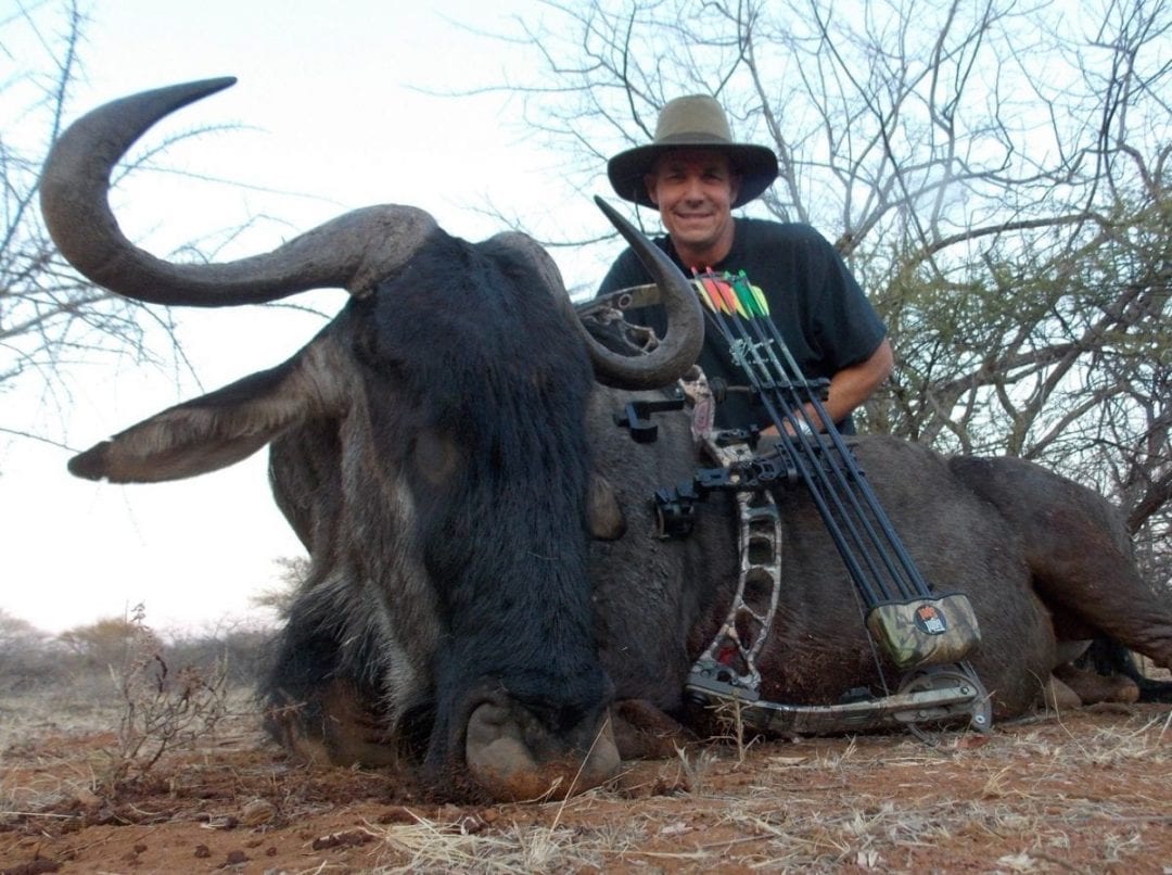 Tom Lee with Blue Wildebeest