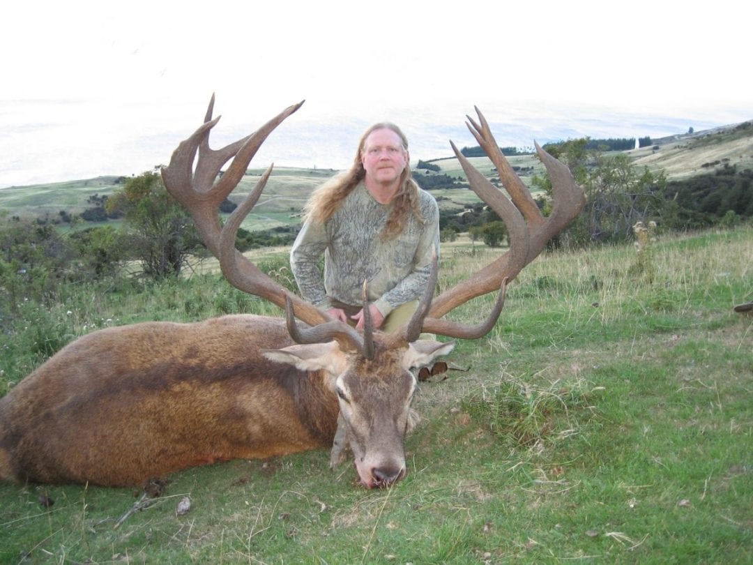 Ron with his wide bronze medal red stag